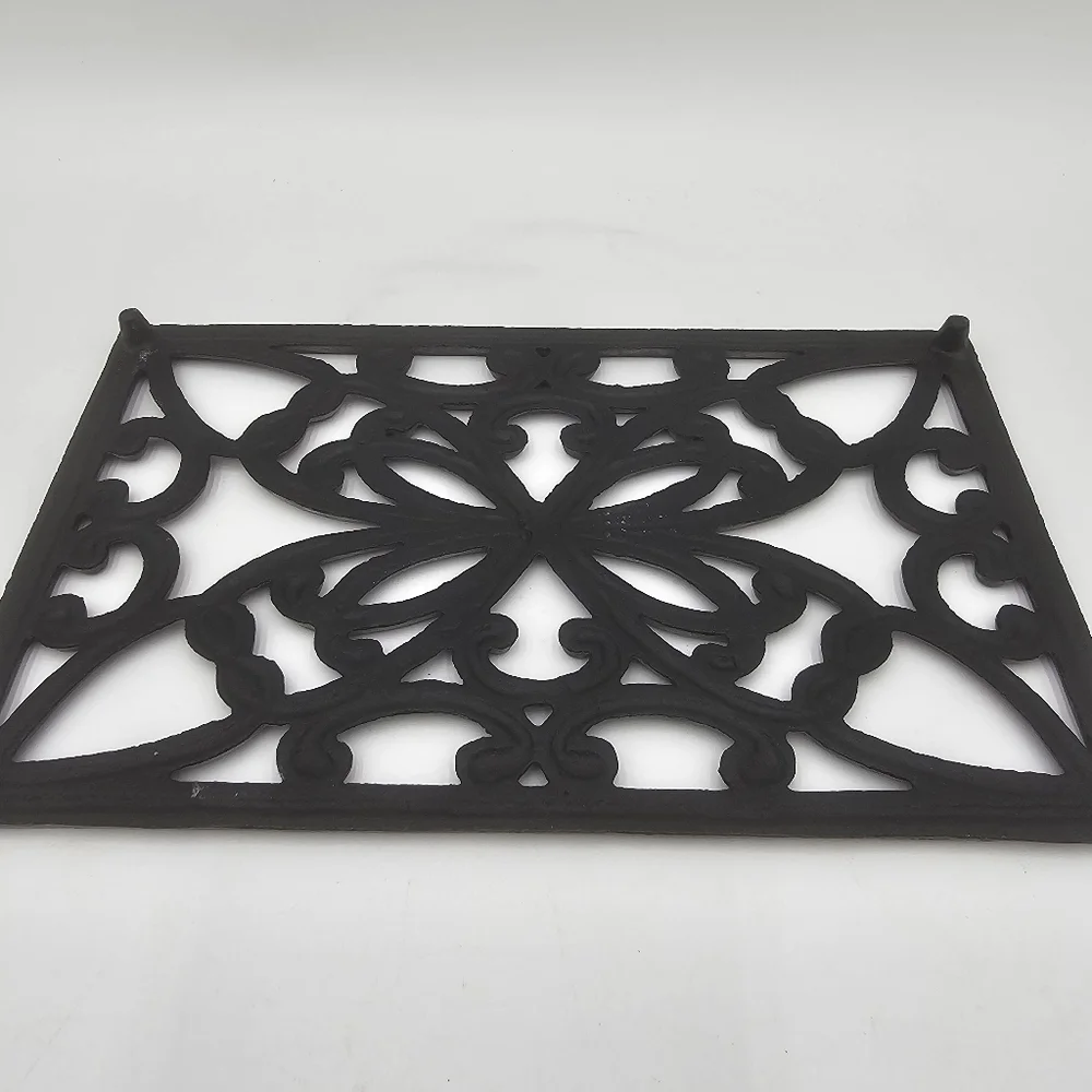 Rectangular Trivit With Detailed Pattern.